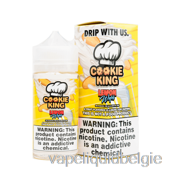 Vape België Citroenwafel - Cookie King - 100ml 0mg